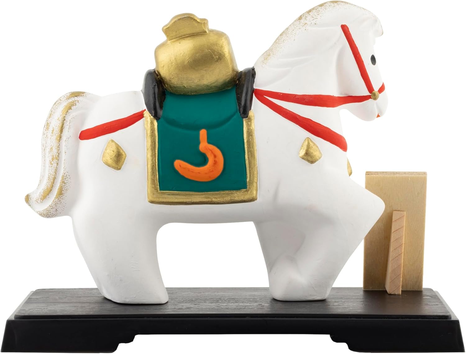 2026年 干支 置物 正月飾り 小槌乗せ 福午 開運 馬 うま 白馬 打ち出の